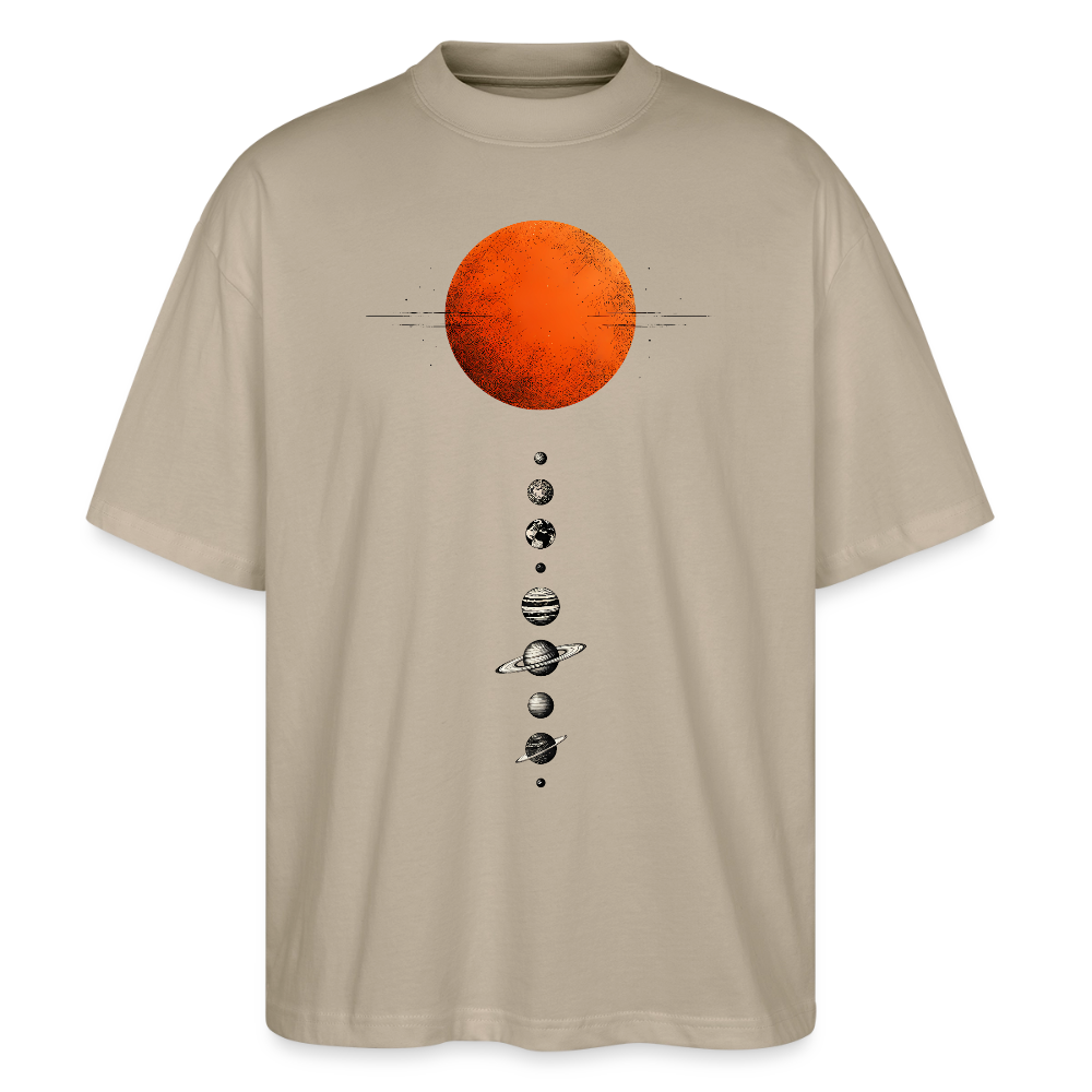 Sonnensystem - Oversized Unisex Bio T-Shirt Blaster 2.0 - by Artful Alchemist