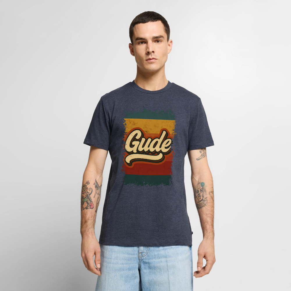 GUDE Shirt - Männer Premium T-Shirt - Jeansblau 