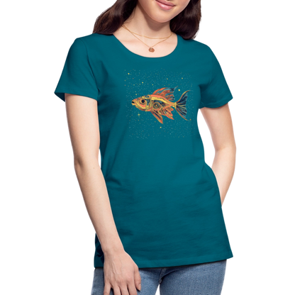 Bunter Meeres Fisch - Frauen Premium T-Shirt - by Artful Alchemist