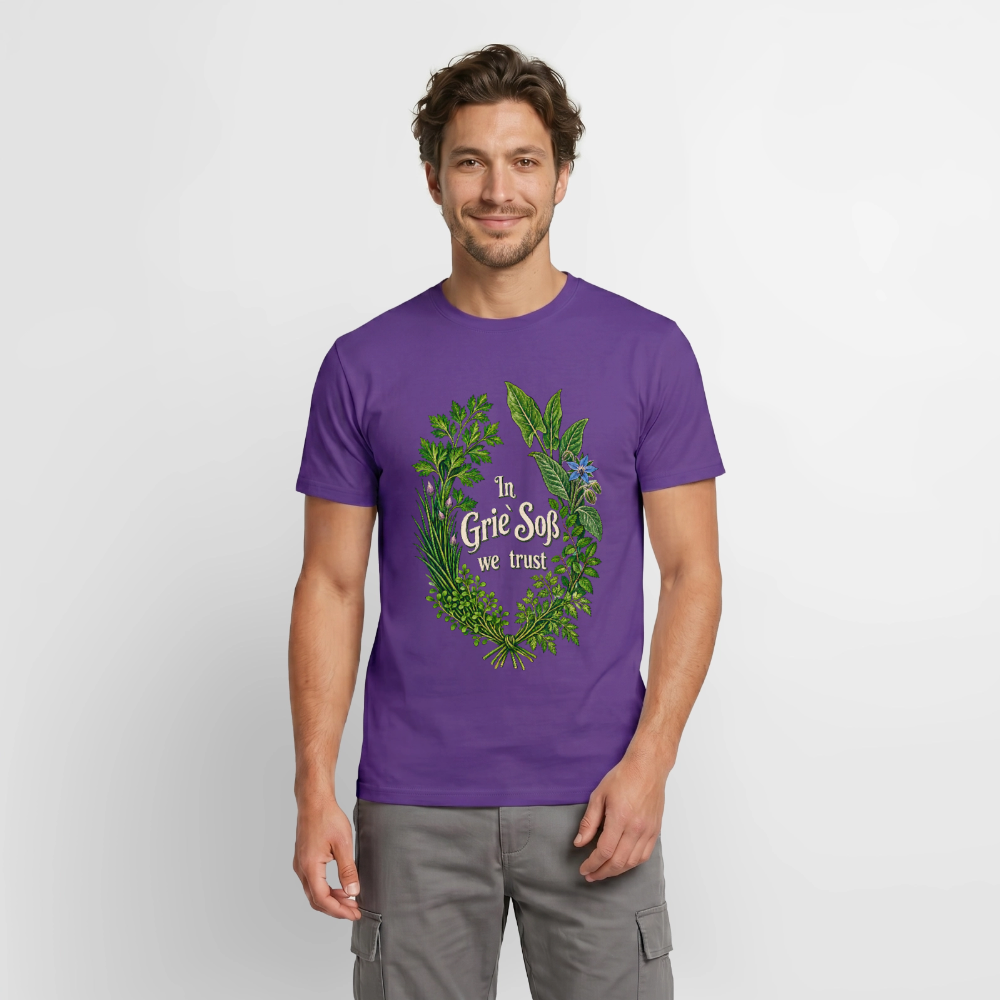 In Grie` Soß we trust - Männer T-Shirt - Lila