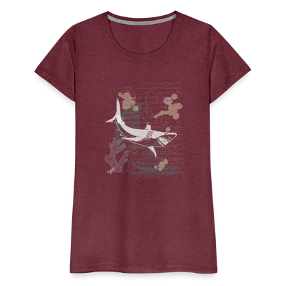 Vintage Steampunk Hai Motiv - Frauen Premium T-Shirts - by Artful Alchemist
