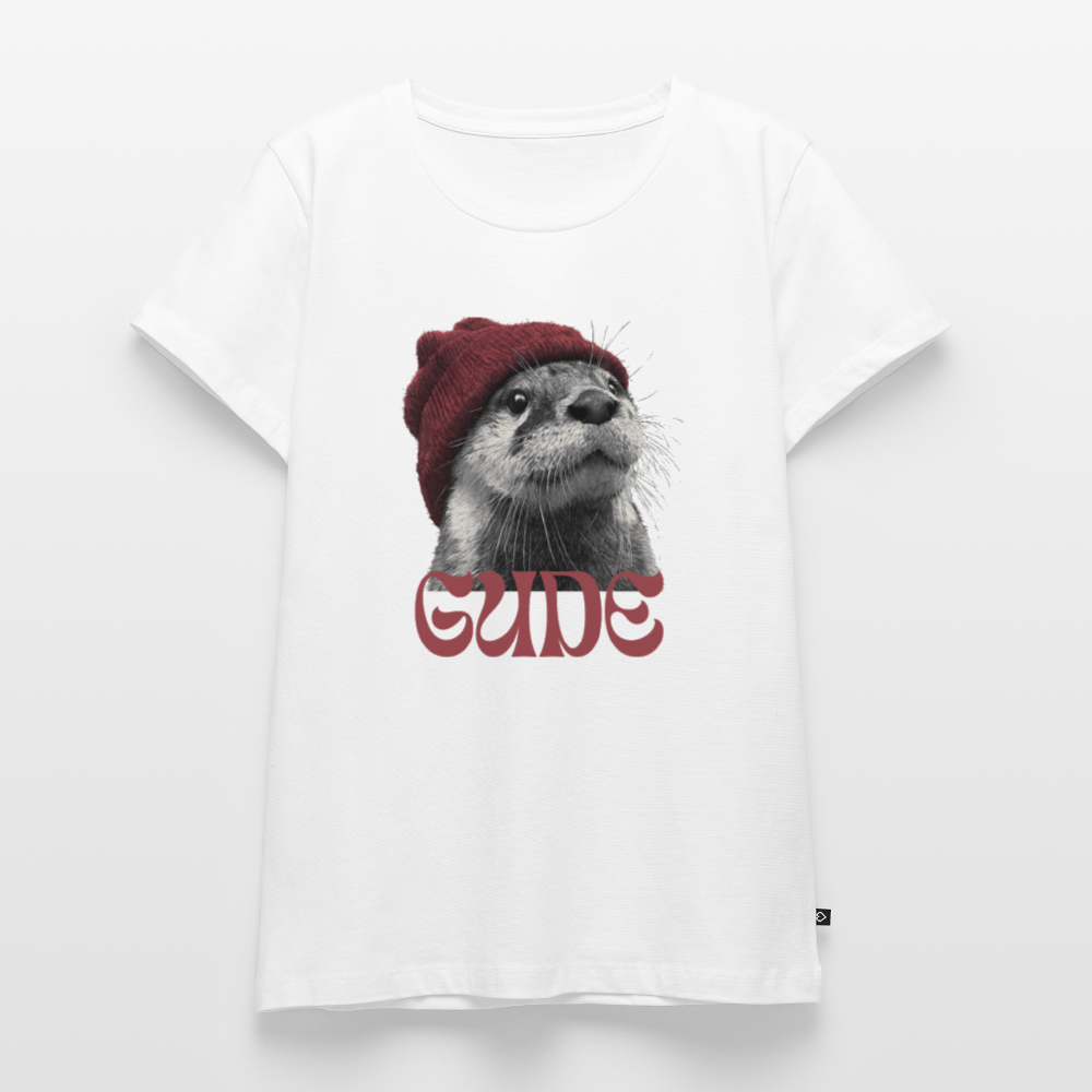 Gude Otter - Frauen Premium Bio T-Shirt - Weiß