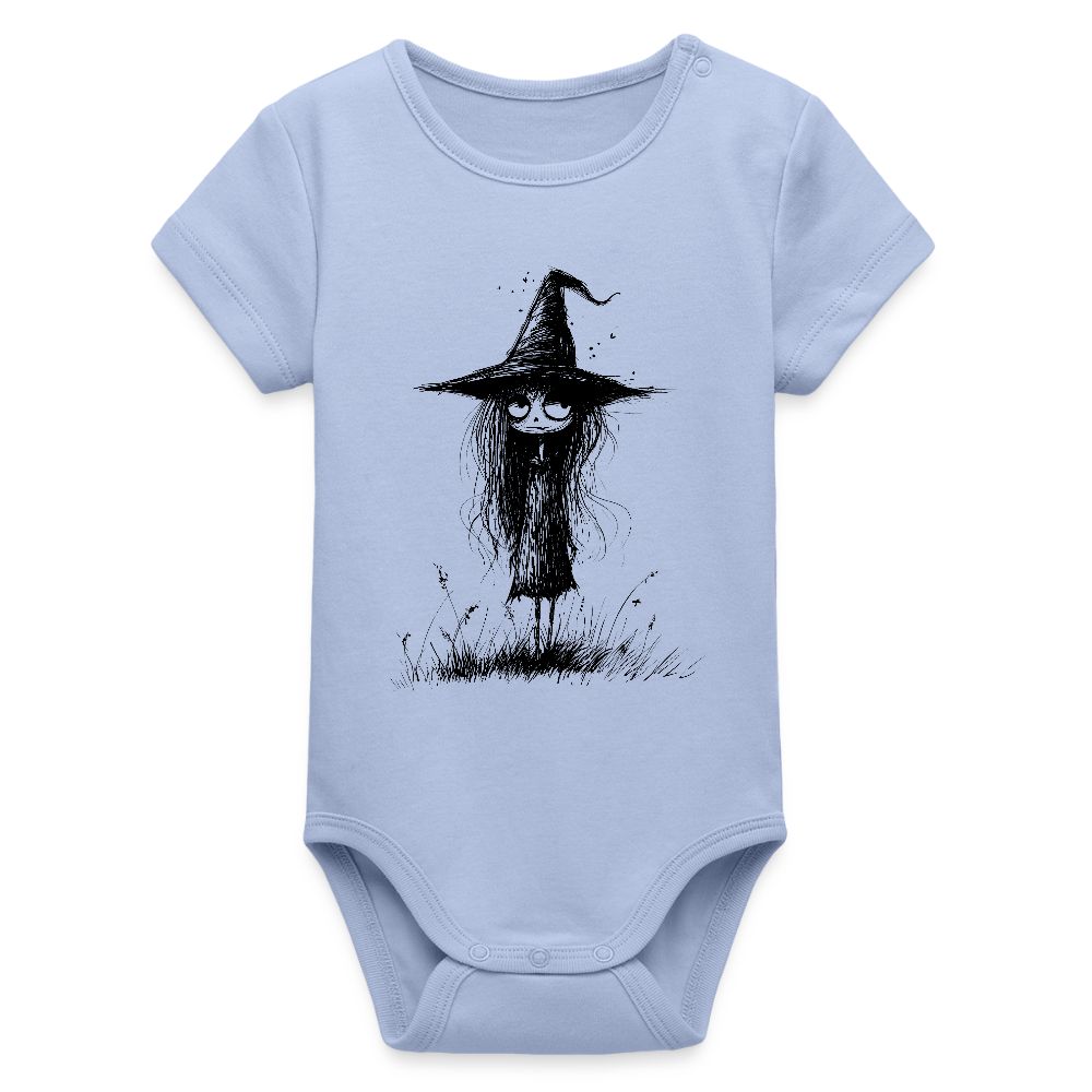 Kleine Hexe - Stanley/Stella Baby Bio Kurzarm-Body - Sky