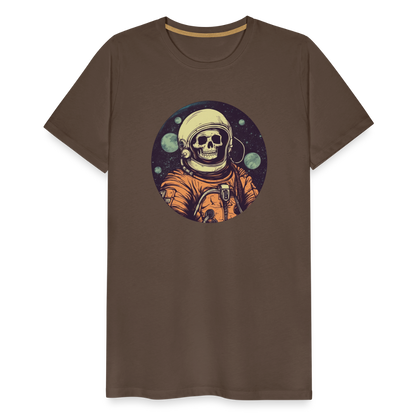 Gruseliges Skelett als Astronaut - Männer Premium T-Shirt - by Artful Alchemist