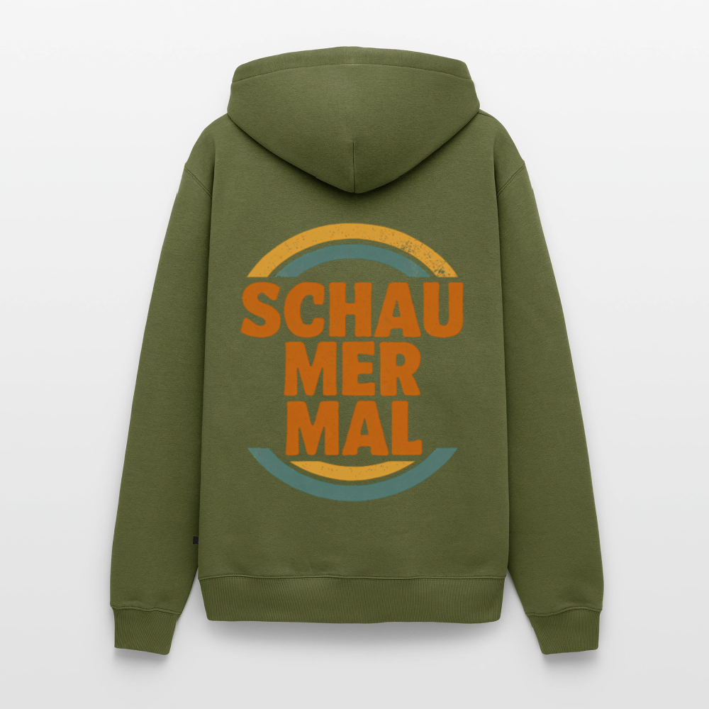 „Schau Mer Mal“ – Retro Look aus Hessen - Männer Premium Hoodie - Khaki