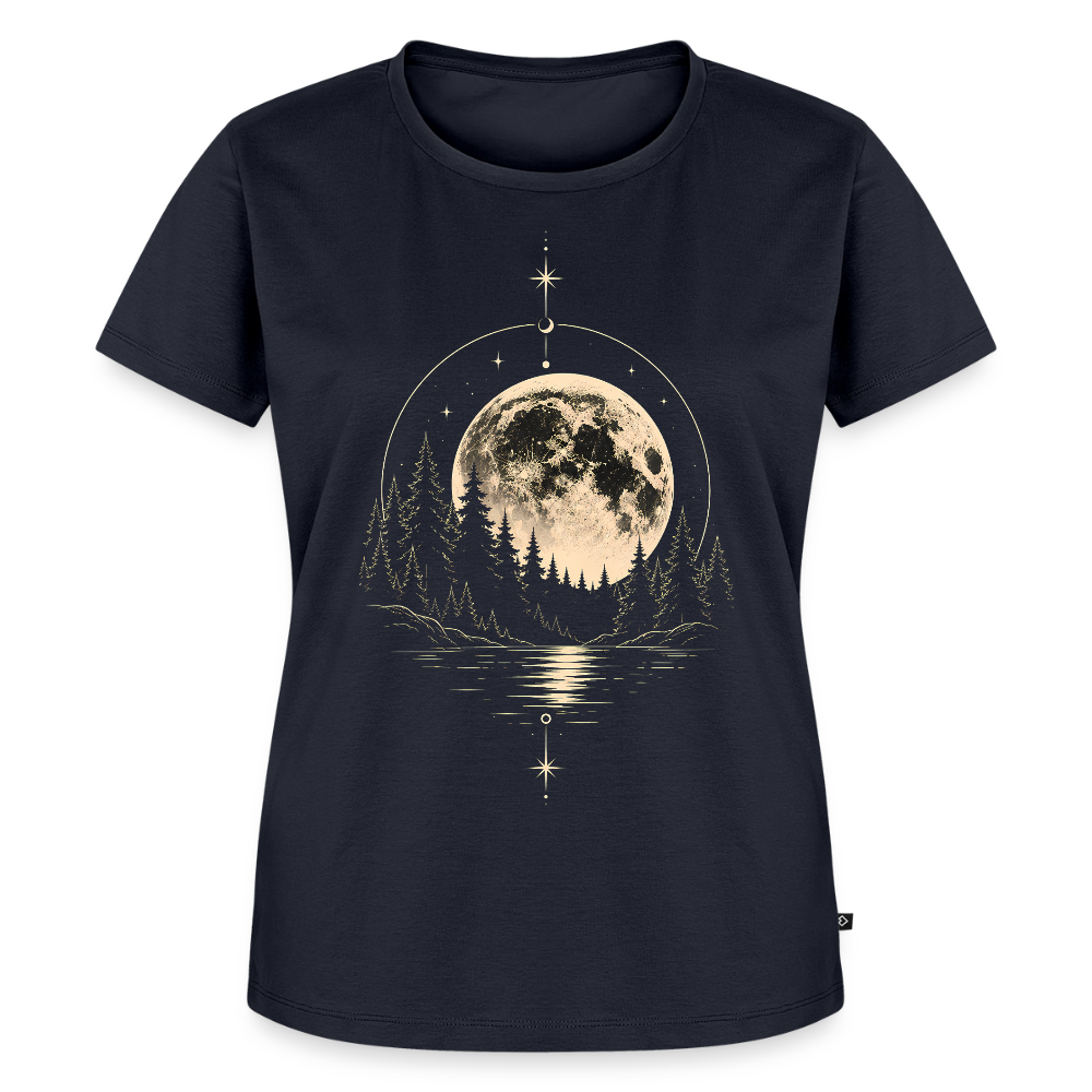 Mystic Moon Forest – Frauen Premium T-Shirt - Navy