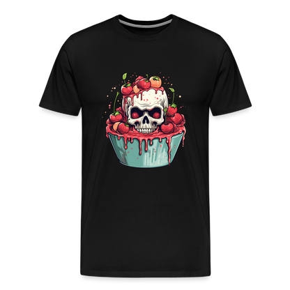 Gruseliges Horror Kirschtörtchen - Happy Halloween - Männer Premium T-Shirt - by Artful Alchemist