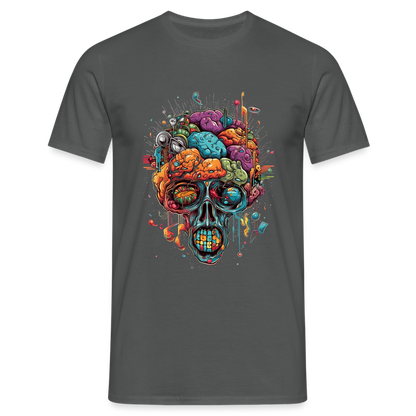 Surrealistischer, psychedelischer Totenkopf - Männer T-Shirt - by Artful Alchemist
