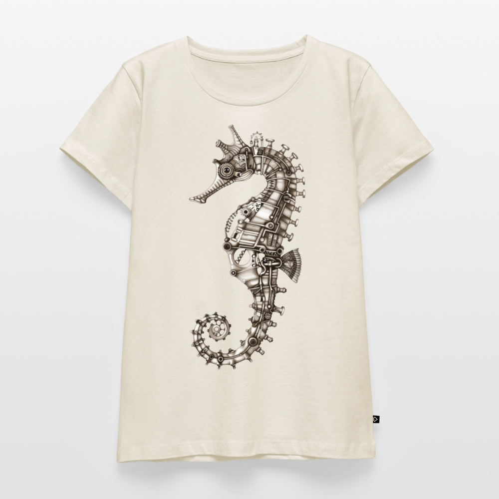 Clockwork Seahorse – Steampunk - Frauen Premium Bio T-Shirt - by Artful Alchemist