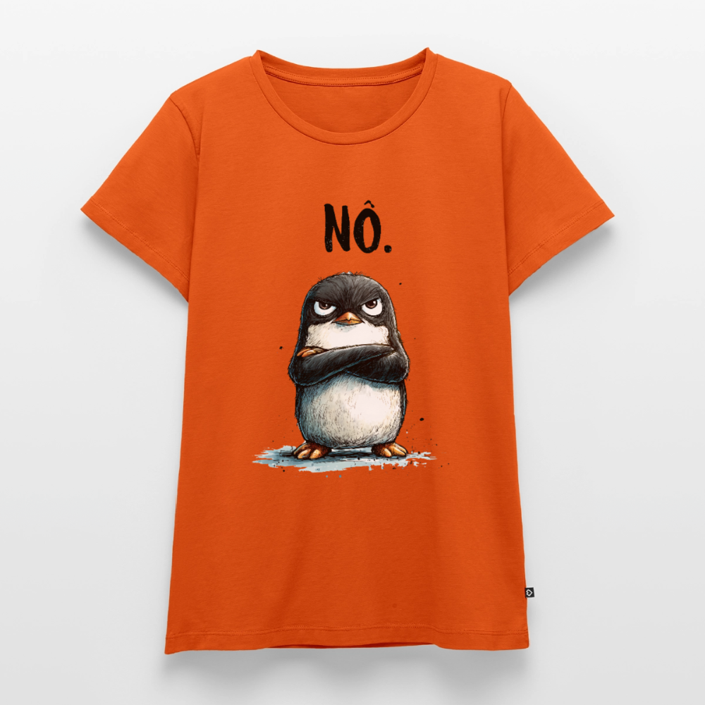 Grumpy Penguin – „NÖ.“ - Frauen Premium T-Shirt - by Artful Alchemist