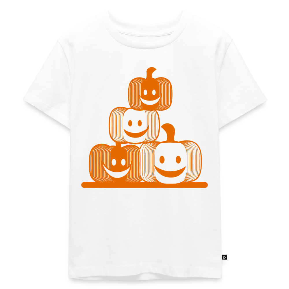 Happy Pumpkin Crew - Kinder Premium T-Shirt - Weiß