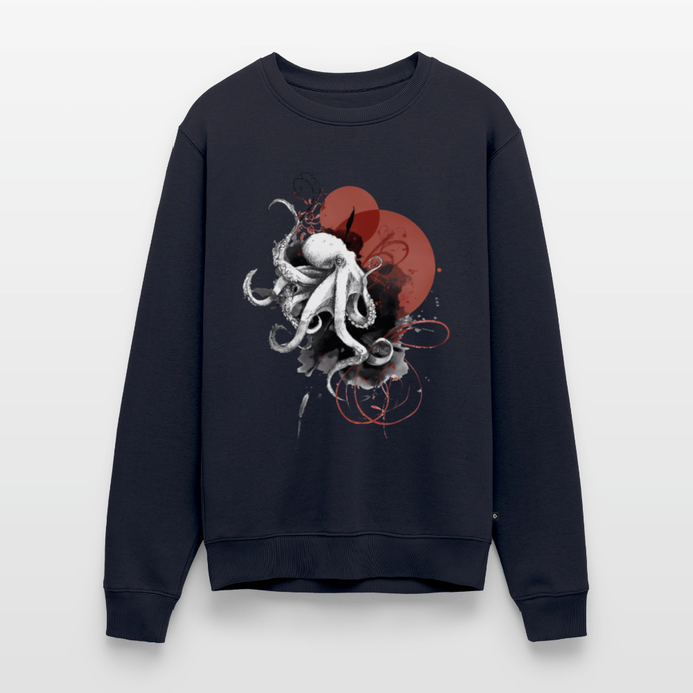 Oktopus Design – Tiefsee trifft Kunst - Männer Premium Pullover - Navy