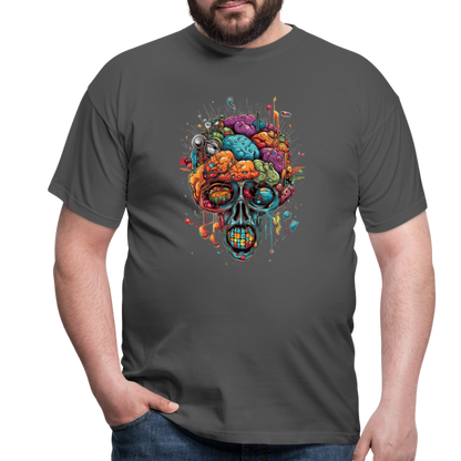 Surrealistischer, psychedelischer Totenkopf - Männer T-Shirt - by Artful Alchemist