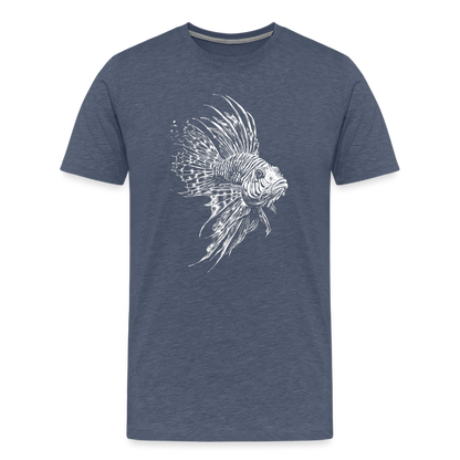 Rotfeuerfisch - Monochrom - Männer Premium T-Shirt - by Artful Alchemist