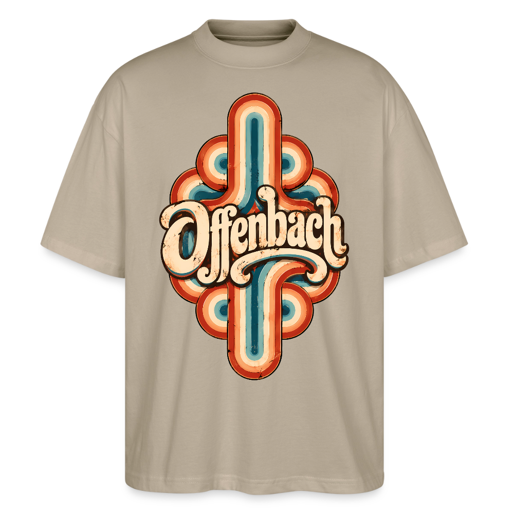 Offenbach Retro – Oversized Unisex Bio T-Shirt - Steingrau