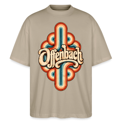 Offenbach Retro – Oversized Unisex Bio T-Shirt - Steingrau
