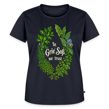 In Grie’ Soß We Trust - Frauen Premium T-Shirt - by Artful Alchemist