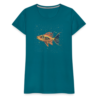 Bunter Meeres Fisch - Frauen Premium T-Shirt - by Artful Alchemist