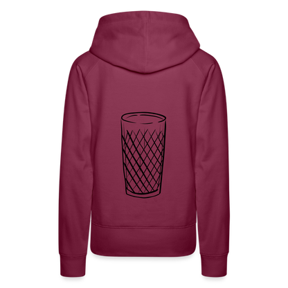 Frankfurter Geripptes - Äpplerglas - Hessisch Mundart - Frauen Premium Hoodie - by Artful Alchemist