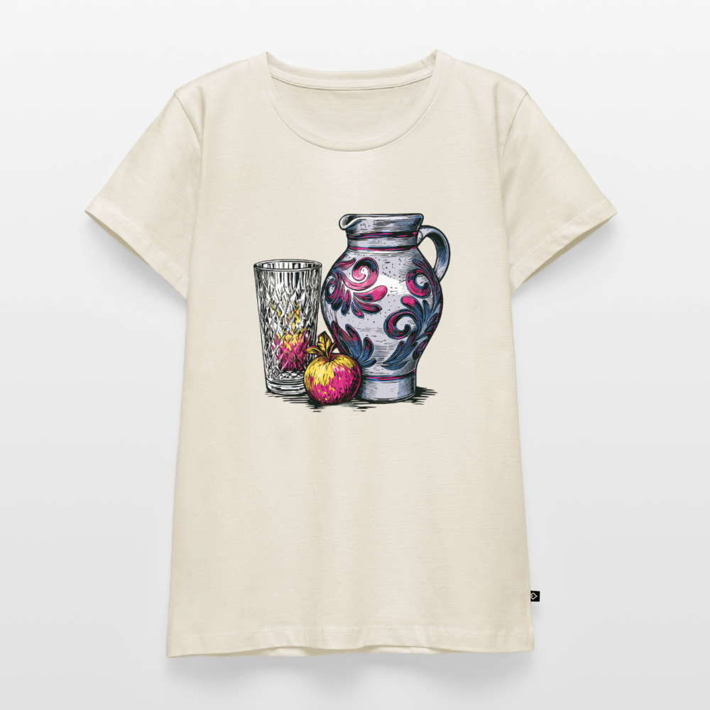 Pink Bembel & Äppelwoi - Frauen Premium T-Shirt - Naturweiß