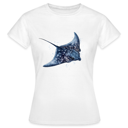 Rochen als Aquarelle - Frauen T-Shirt - Weiß