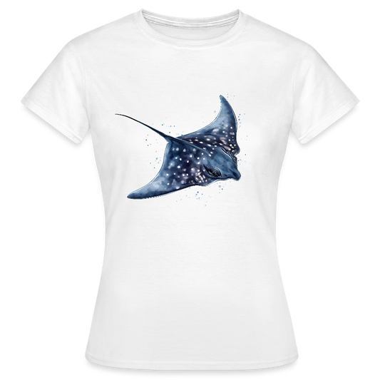 Rochen als Aquarelle - Frauen T-Shirt - Weiß