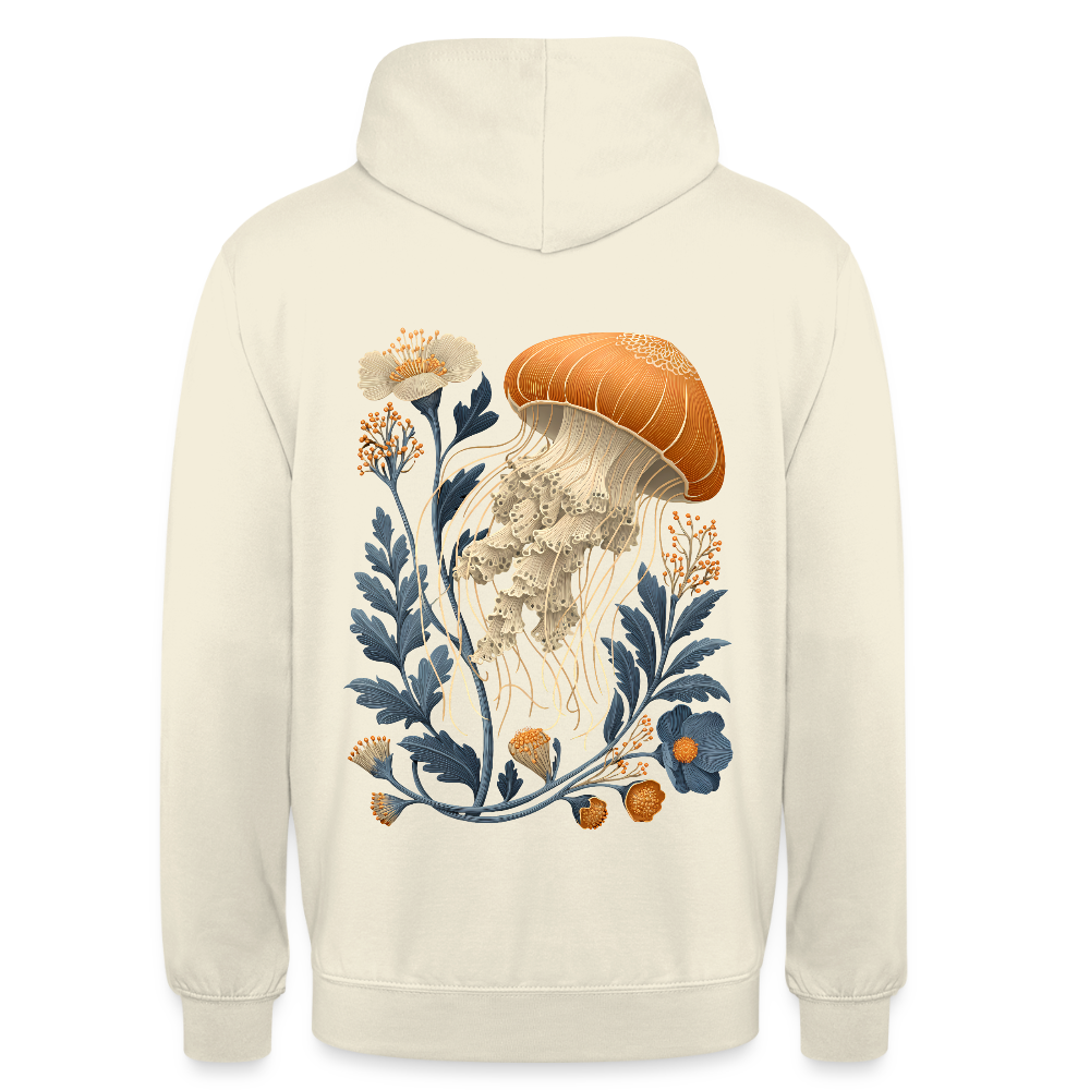 Floral Jellyfish - Unisex Hoodie - by Artful Alchemist