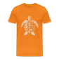 Meeresschildkröte  - Monochrom - Männer Premium T-Shirt - Orange