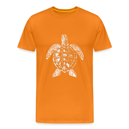 Meeresschildkröte - Monochrom - Männer Premium T-Shirt - by Artful Alchemist