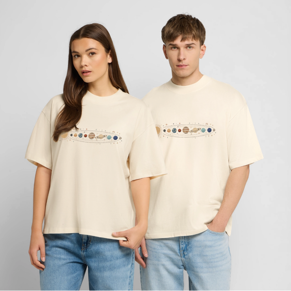 Cosmic Alignment – Oversized Unisex Bio T-Shirt Blaster 2.0 - Natur