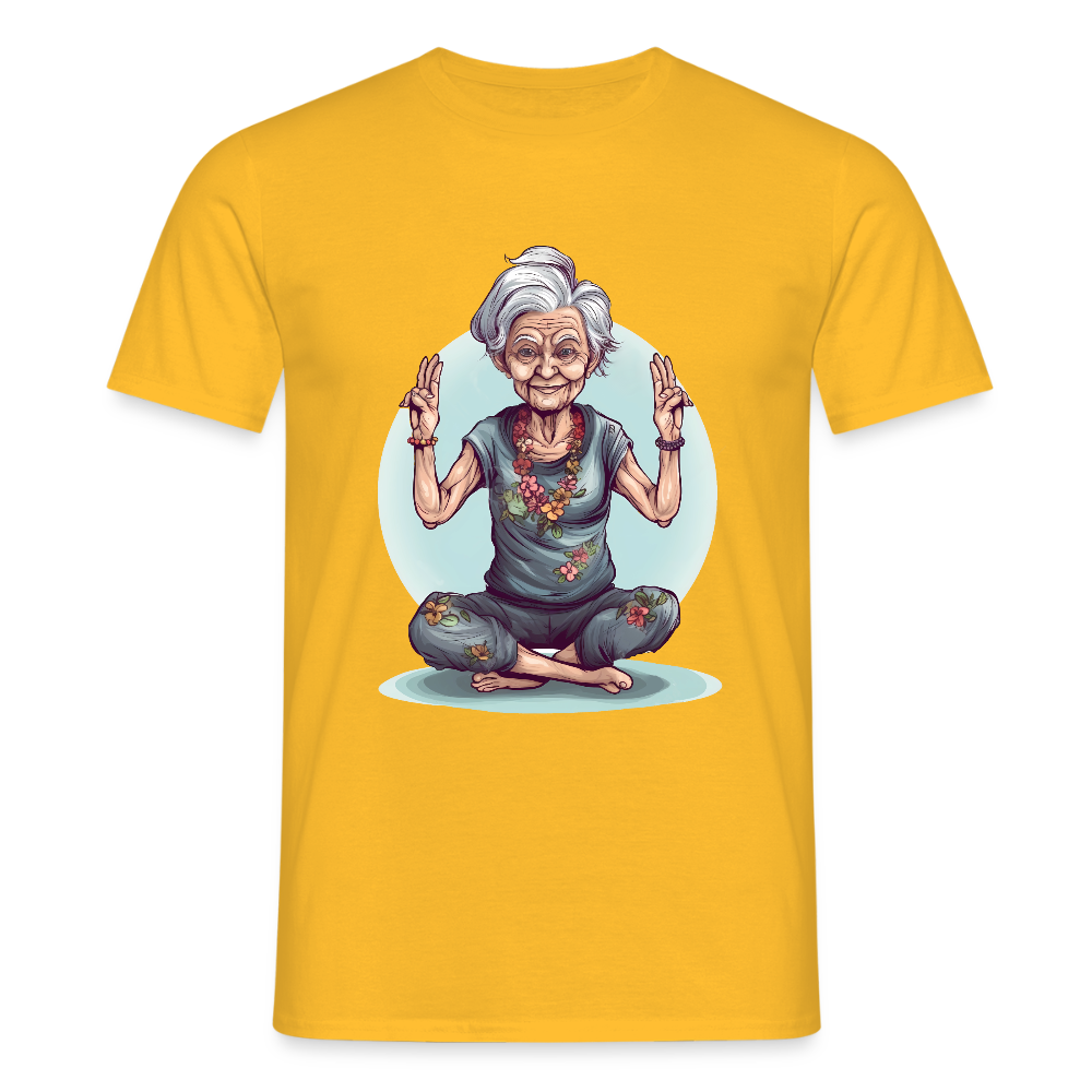 Coole Yoga Oma - Meditation im besten Alter - Männer T-Shirt - by Artful Alchemist