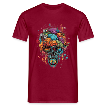Surrealistischer, psychedelischer Totenkopf - Männer T-Shirt - by Artful Alchemist