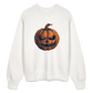 Gruseliger Horror Kürbis -Happy Halloween - Stanley/Stella Oversive Bio Pullover - nachhaltig - OFF WHITE