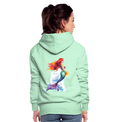 Meerjungfrau als Aquarelle - Frauen Premium Hoodie - by Artful Alchemist