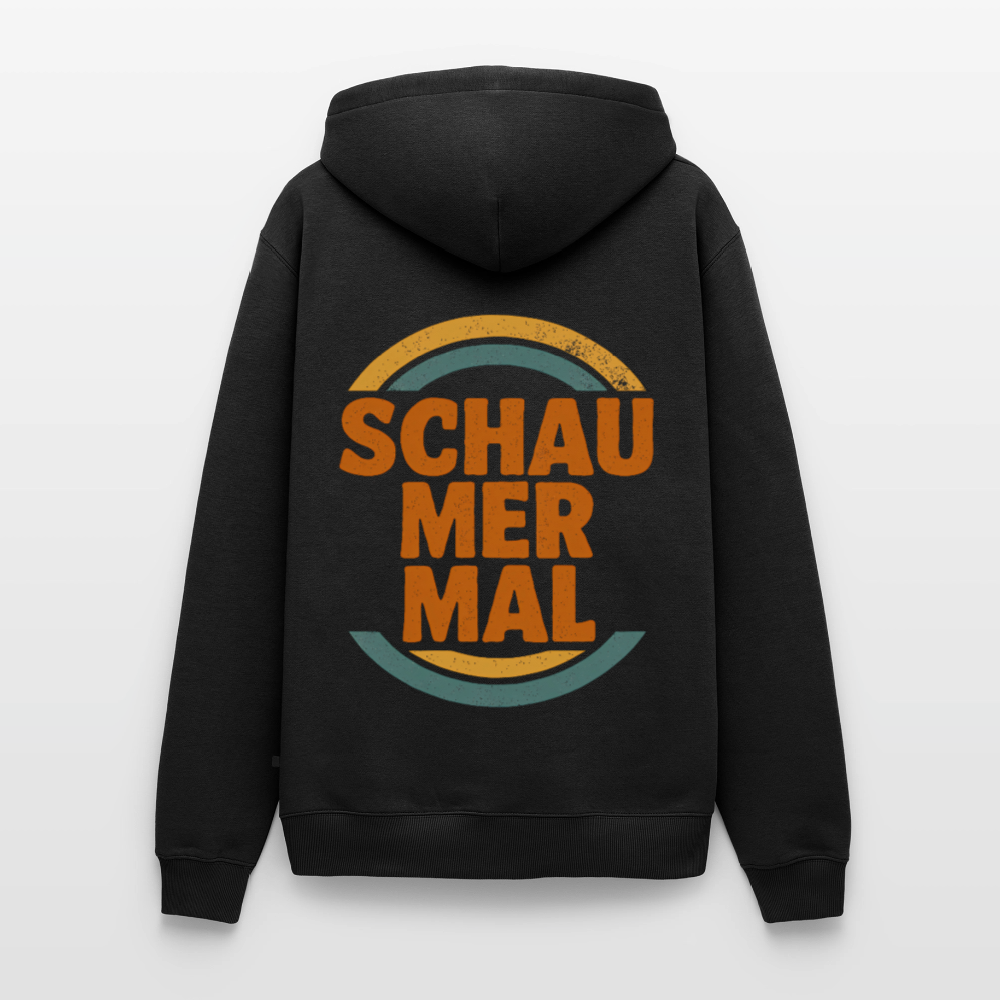 „Schau Mer Mal“ – Retro Look aus Hessen - Männer Premium Hoodie - Schwarz