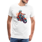 Coole alte Biker Oma - Motorrad Omi  - Männer T-Shirt - Weiß