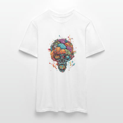 Surrealistischer, psychedelischer Totenkopf - Männer T-Shirt - by Artful Alchemist