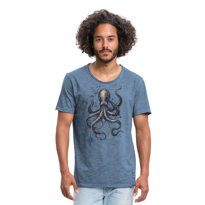Steampunk Oktopus - Männer Vintage T-Shirt - by Artful Alchemist