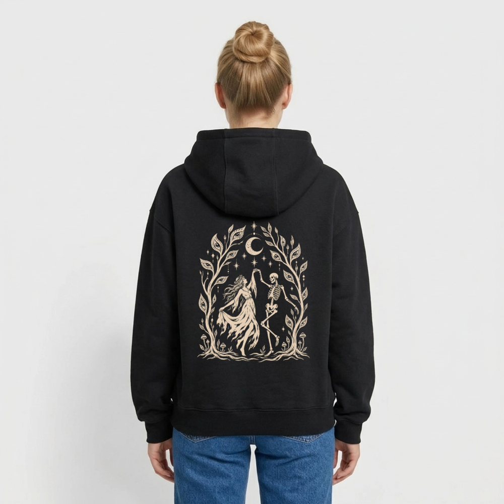 Moonlight Dance – Oversized Heavyweight Unisex Hoodie - Schwarz