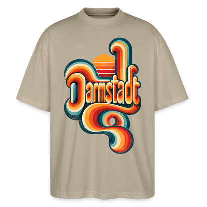 Darmstadt Retro – Oversized Unisex Bio T-Shirt - Steingrau