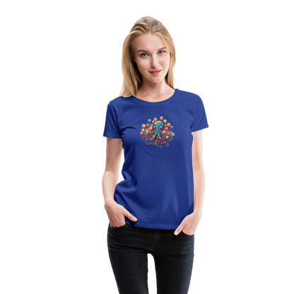 Lustiger Comic Oktopus mit Lollipops - Frauen Premium T-Shirts - by Artful Alchemist