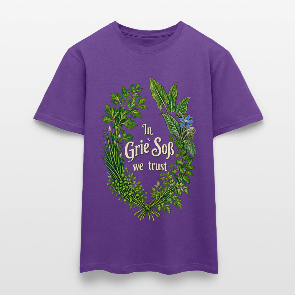 In Grie` Soß we trust - Männer T-Shirt - Lila