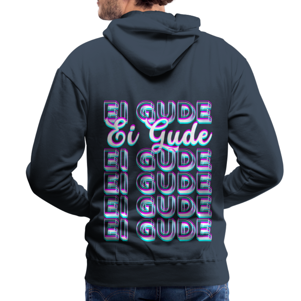 Ei Gude - Hessisch Mundart - Männer Premium Hoodie - Navy