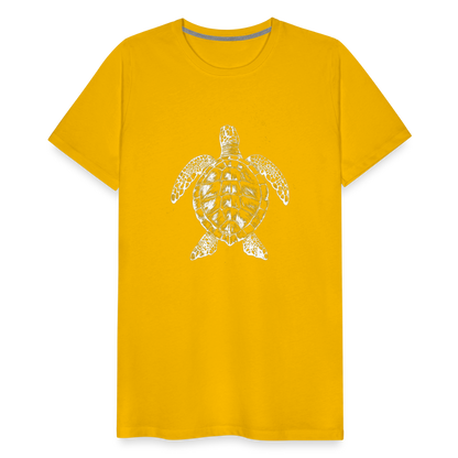 Meeresschildkröte - Monochrom - Männer Premium T-Shirt - by Artful Alchemist