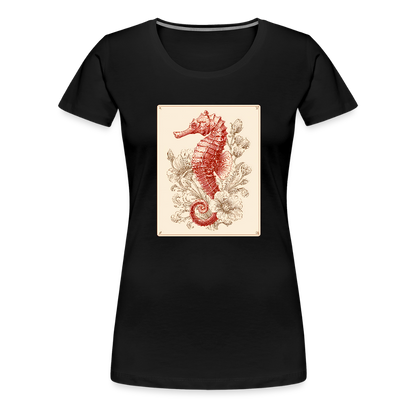 Vintage Seepferdchen - Frauen Premium T-Shirt - by Artful Alchemist