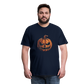 Gruseliger Horror Kürbis -Happy Halloween - Männer Premium T-Shirt - Navy