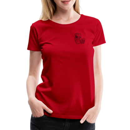 Bembel mit Gläsern - Hessisch Mundart - Frauen Premium T-Shirt - by Artful Alchemist
