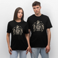 Hessisch Halloween Bembel - Unisex Relaxed Fit Bio-T-Shirt - Schwarz
