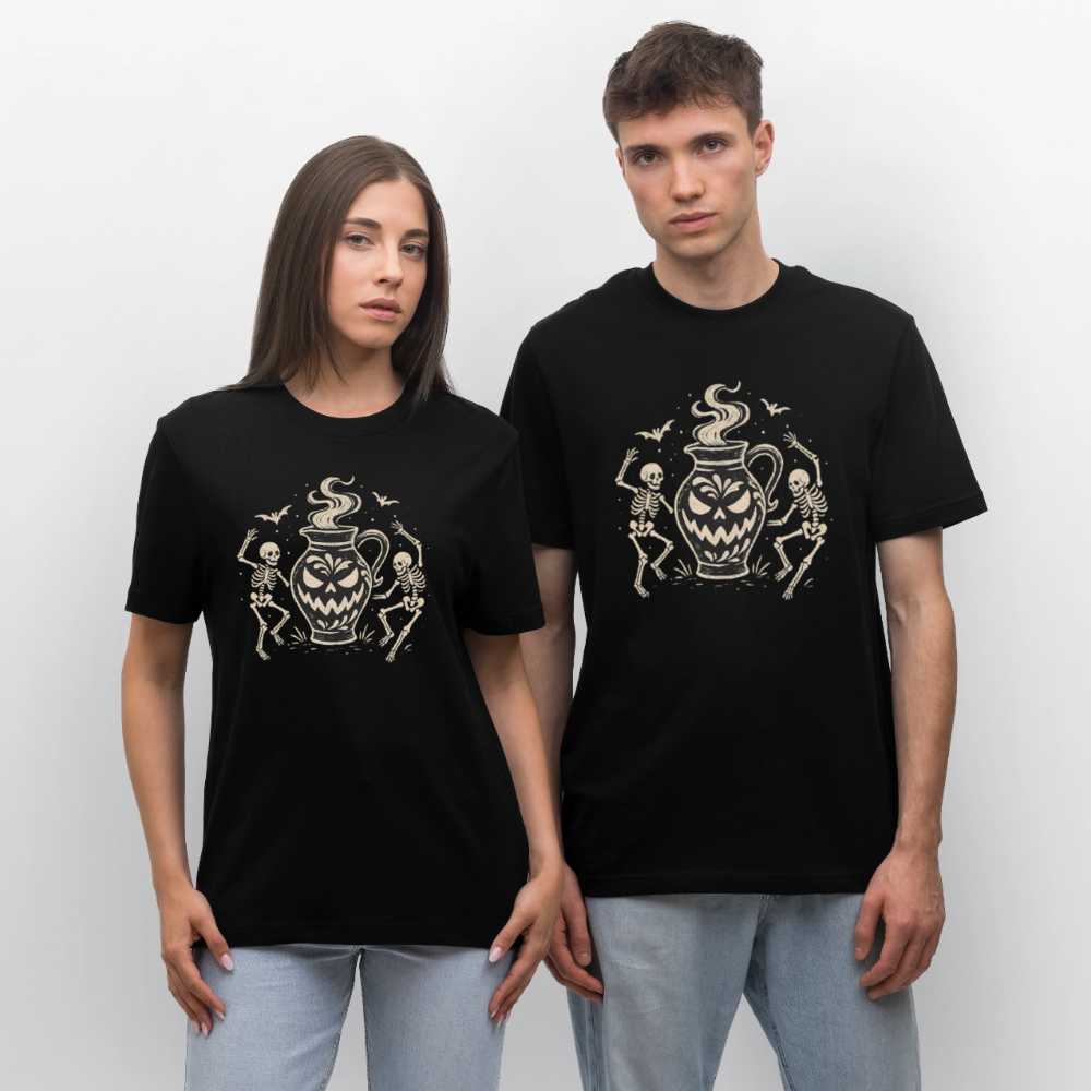 Hessisch Halloween Bembel - Unisex Relaxed Fit Bio-T-Shirt - Schwarz