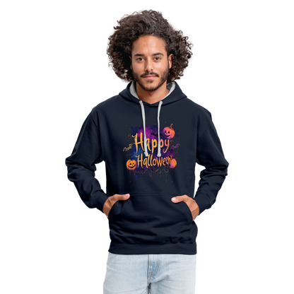 Happy Halloween mit Kürbissen als Schriftzug - Hoodie UNISEX - by Artful Alchemist